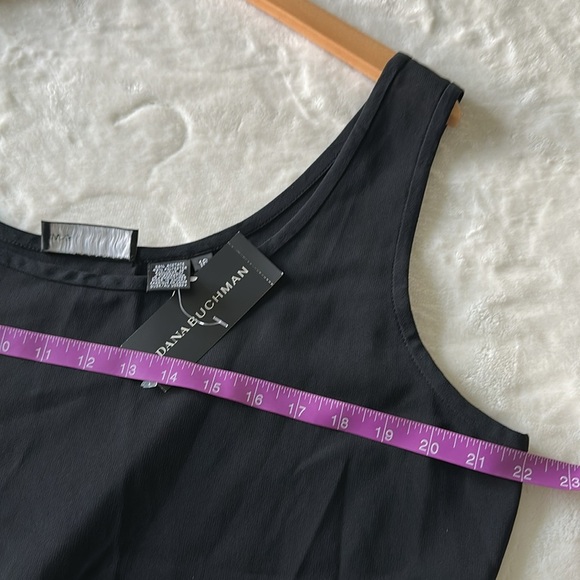 Dana Buchman Black Fitted Sleeveless Tank Top - Picture 6 of 7